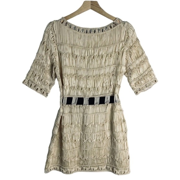 Diane Von Furstenberg Solar Macrame Belted Mini Dress Womens Size M NWT $595 - Picture 15 of 15